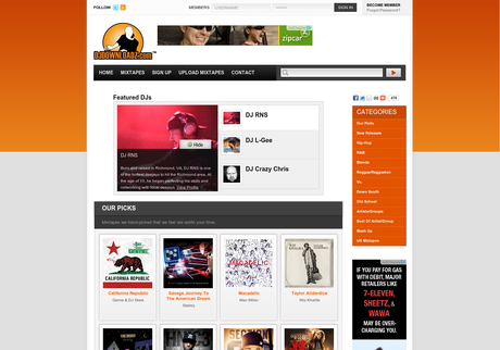 Djdownloadz Large Screenshot